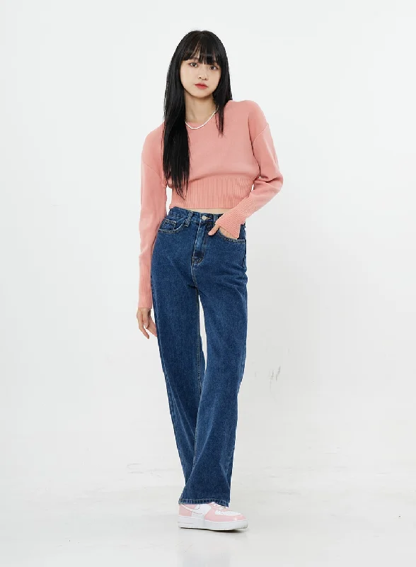 Basic Long Denim Pants BS28