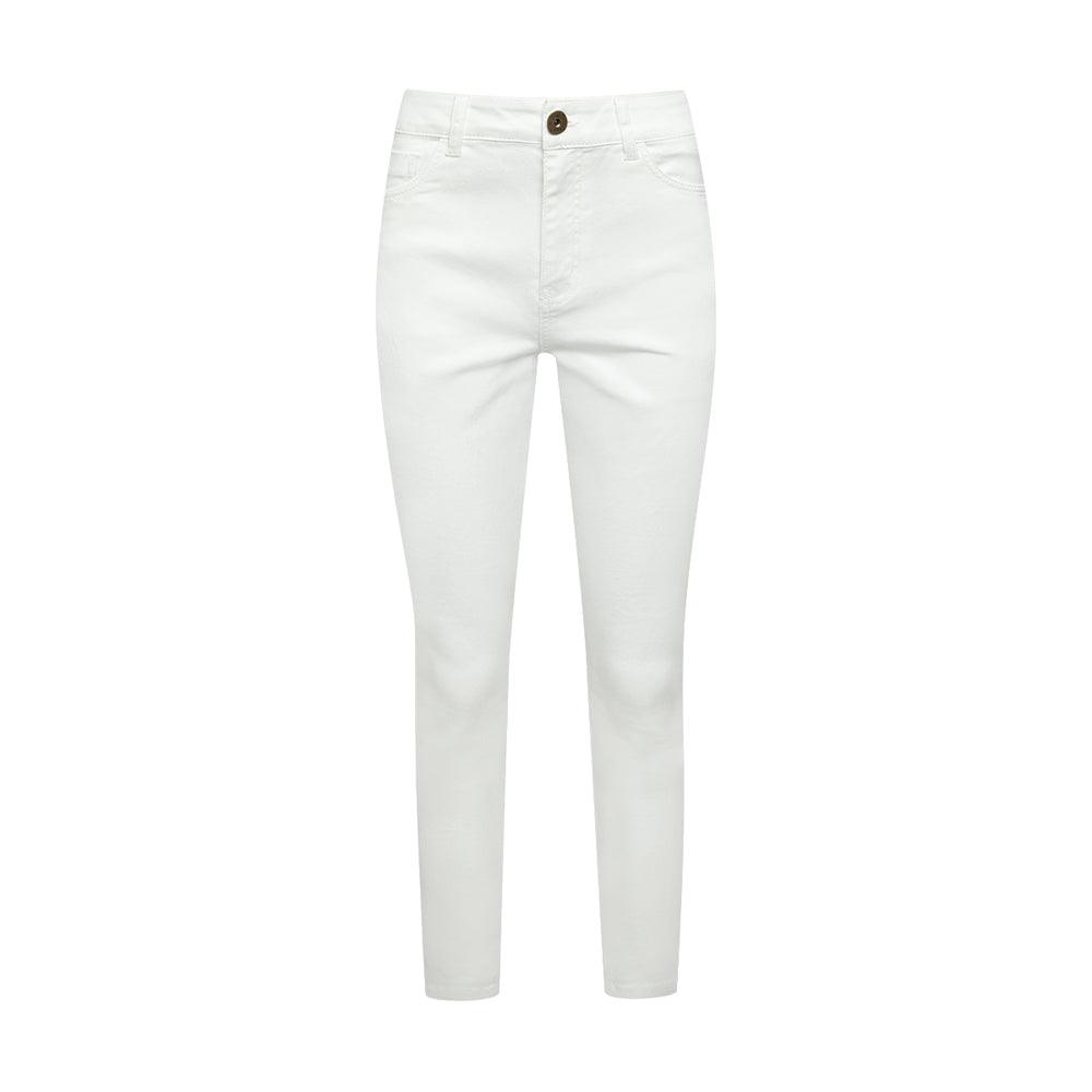 High Rise Skinny Denim Jeans White