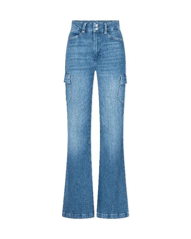 Dion 32" Cargo Flare Jeans