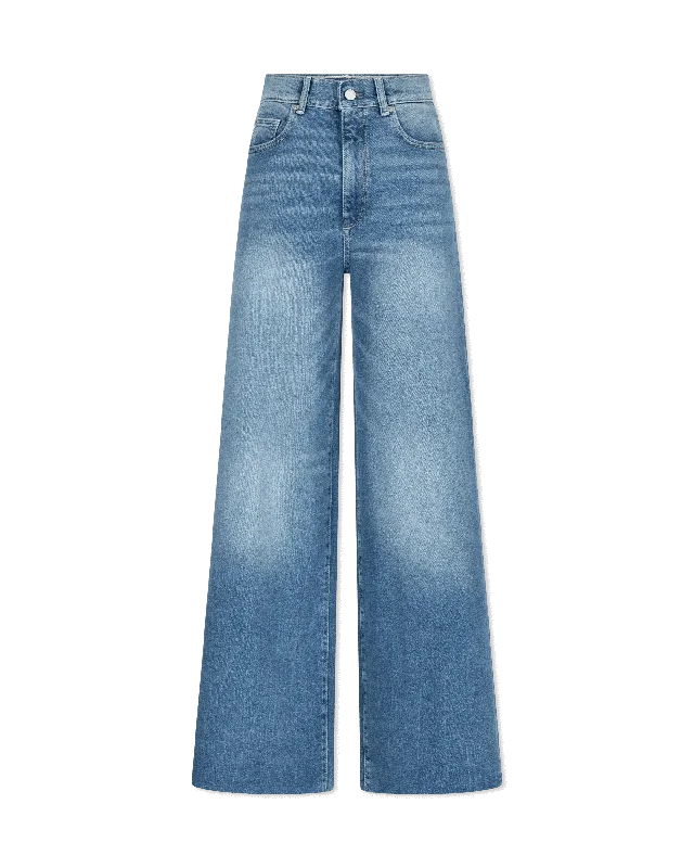 Hepburn Wide Leg High Rise 32" Jeans