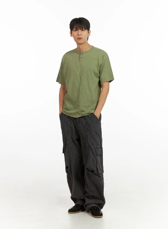 Men's Baggy Cargo Jeans IU418