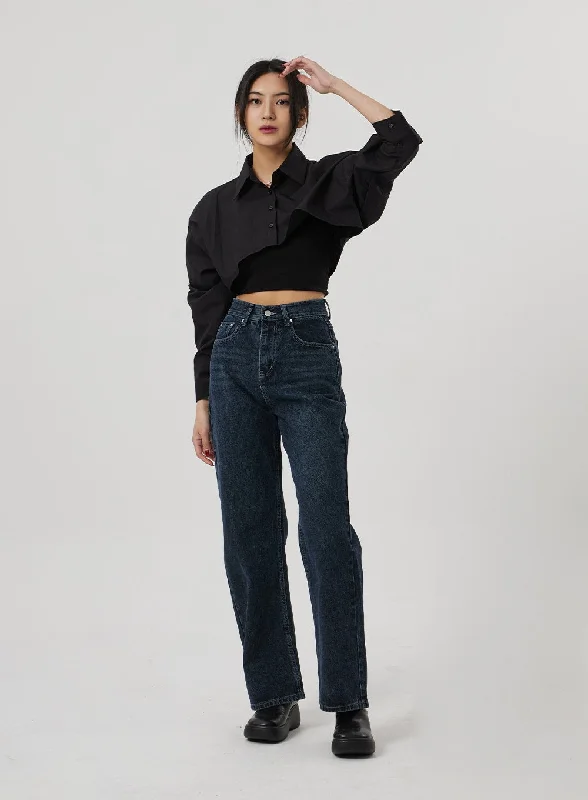 Semi Wide Leg Jeans BF310