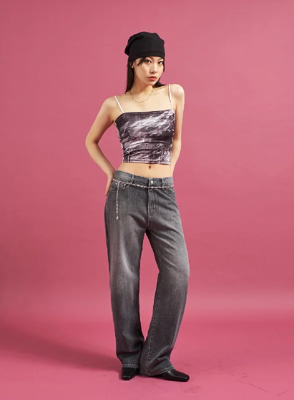 Summer Wide Leg Denim Pants CJ27