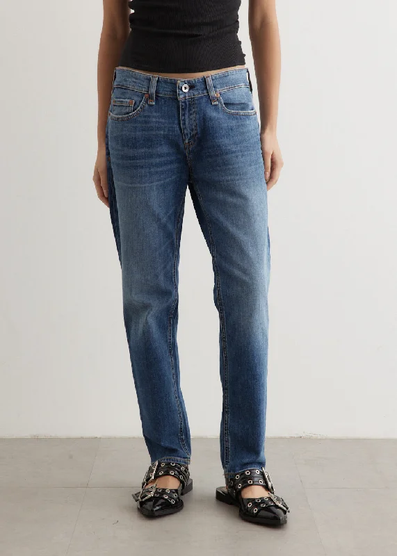 Dre Low-Rise Slim Boyfriend Jeans