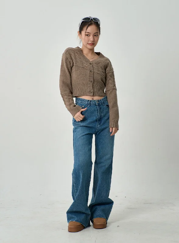 Wide Leg Bootcut Jeans CD15