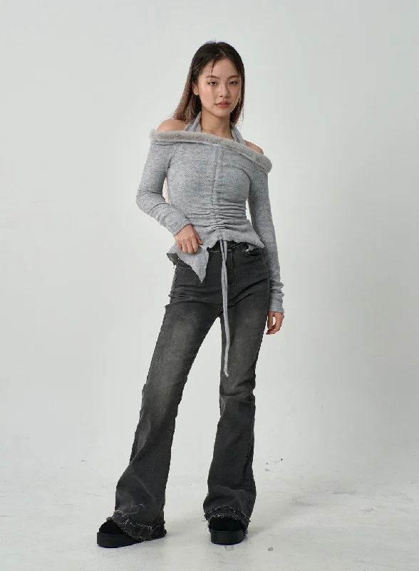 High Waist Bootcut Jeans CD15