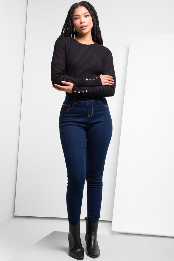 Pull On Jeggings Dark Blue