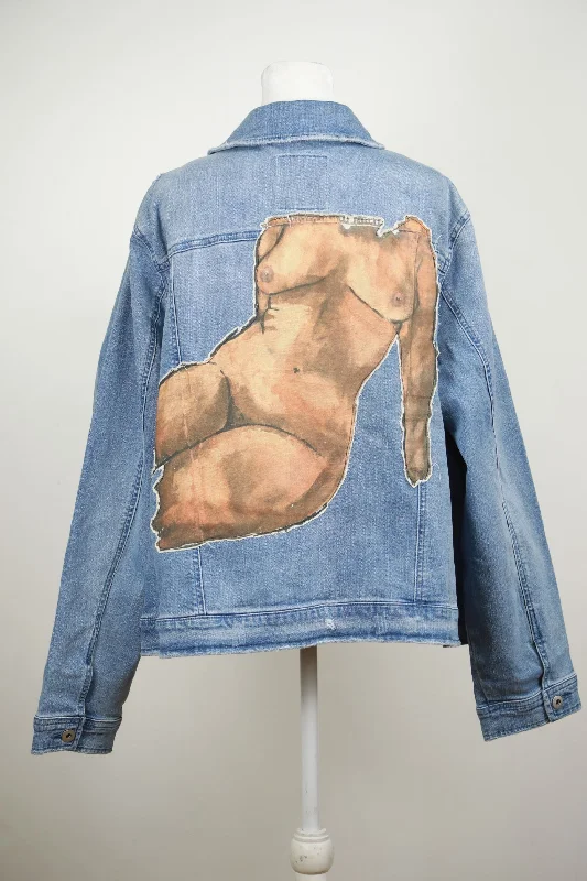 'Charlie' Hand Stitched Denim Jacket