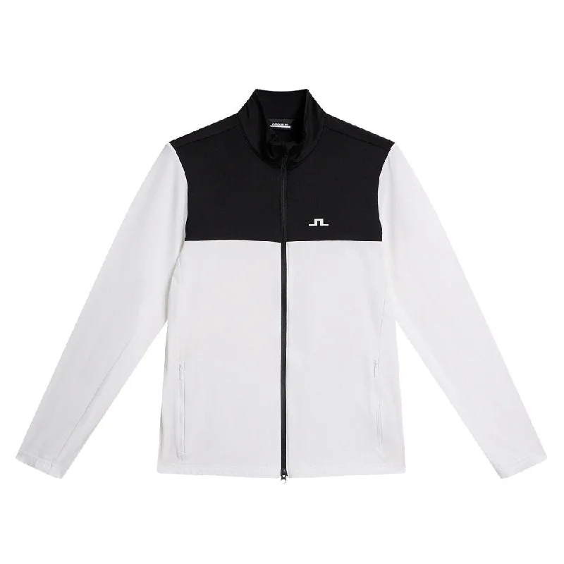 J.Lindeberg Banks Mid Layer Golf Jacket White - SS24