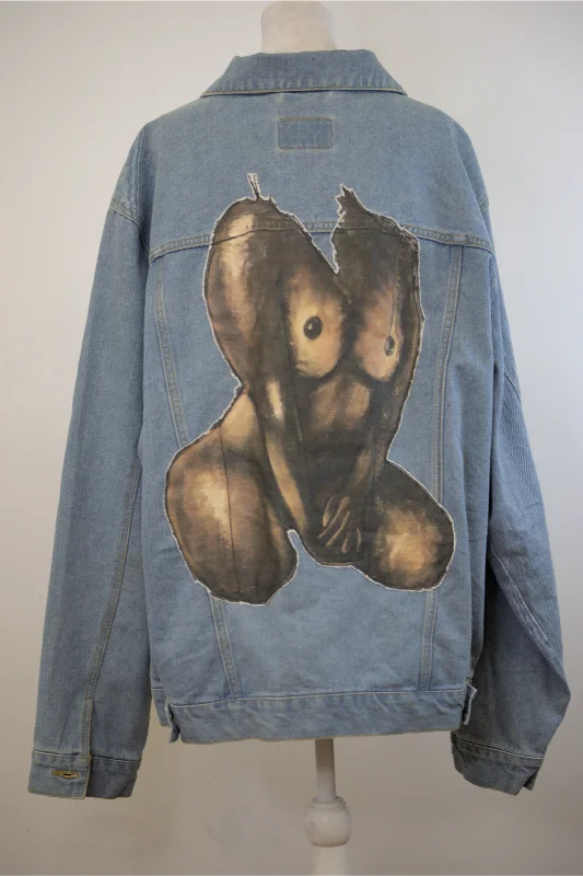 'Roxanne' Stitched Denim Jacket