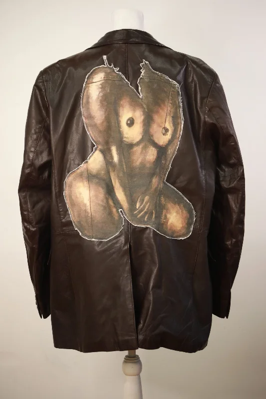 'Roxanne' Hand Stitched Leather Jacket