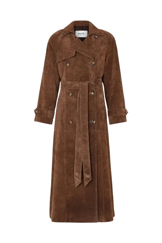 Corrin Suede Trench - Coco