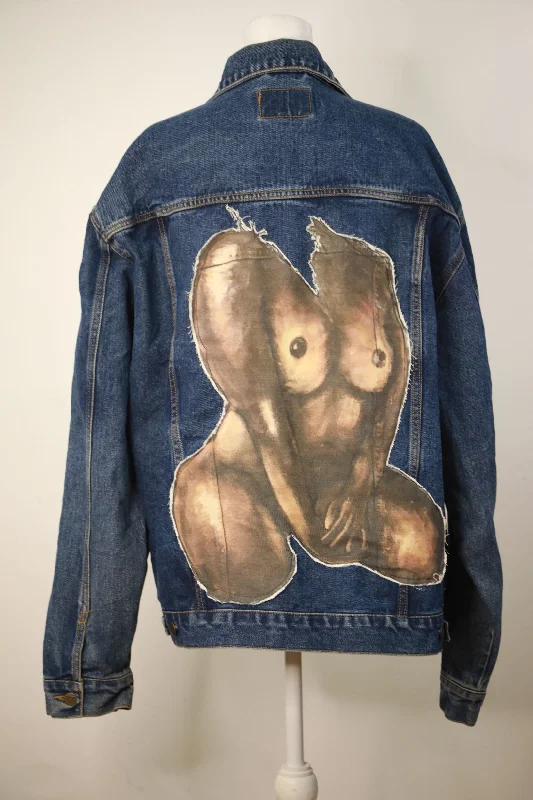 'Roxanne' Hand Stitched Denim Jacket