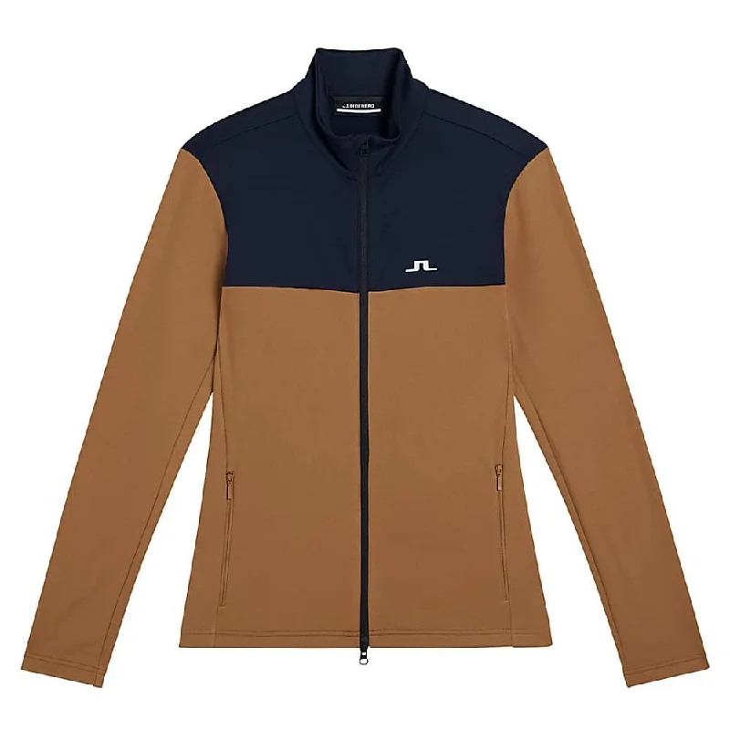 J.Lindeberg Banks Mid Layer Golf Jacket Chipmunk - FW23