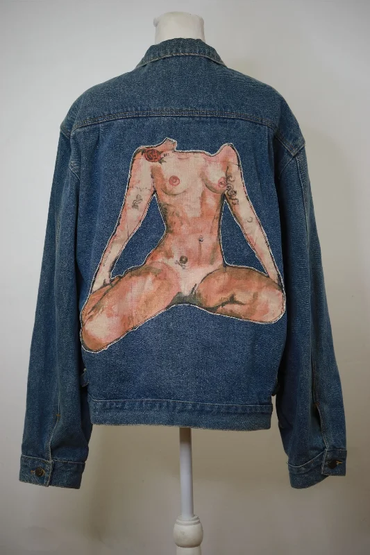 'Jenna' Hand Stitched Denim Jacket