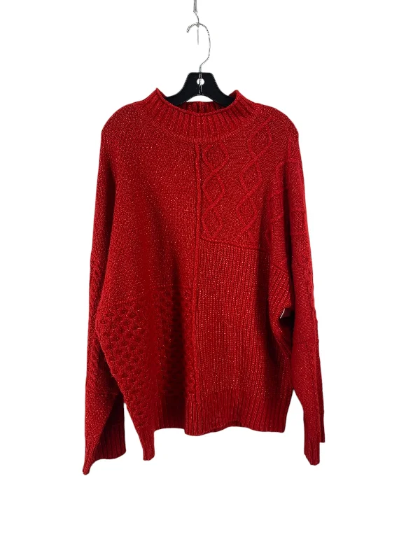 Sweater By American Eagle In Red, Size: Xl