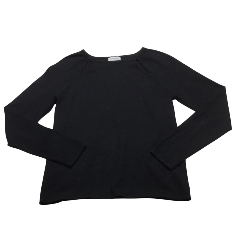 Sweater By Carmen By Carmen Marc Valvo In Black, Size: L