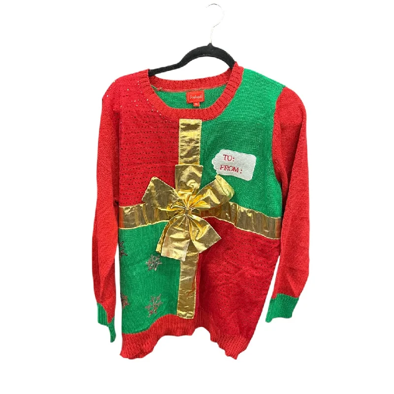 Sweater By Clothes Mentor In Green & Red, Size: Xl