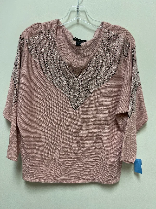 Sweater By Clothes Mentor In Pink, Size: M