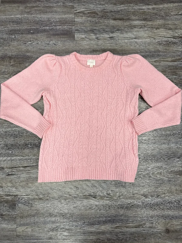 Sweater By Cyrus Knits In Pink, Size: S