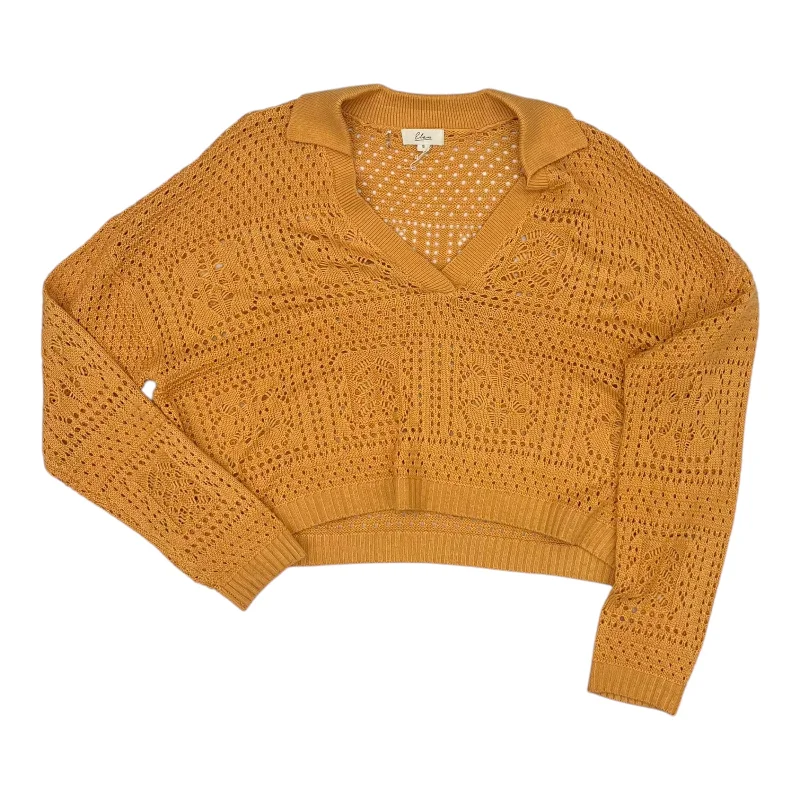 Sweater By Elan In Orange, Size:S