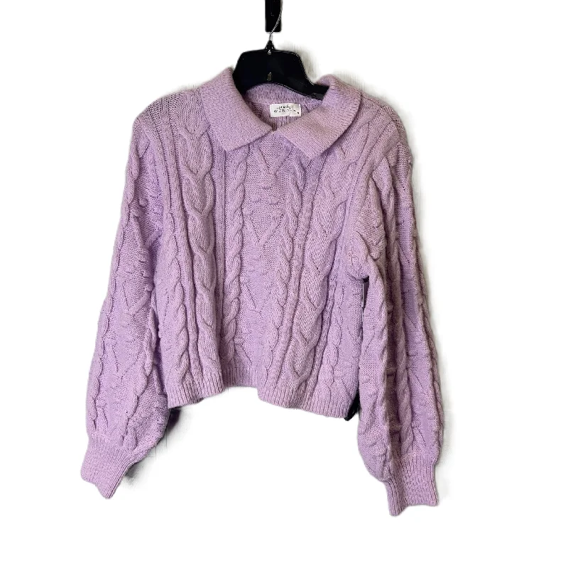 Sweater By Emily Wonder In Purple, Size: S