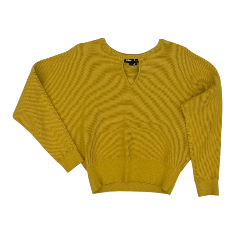 Sweater By Express In Yellow, Size:M