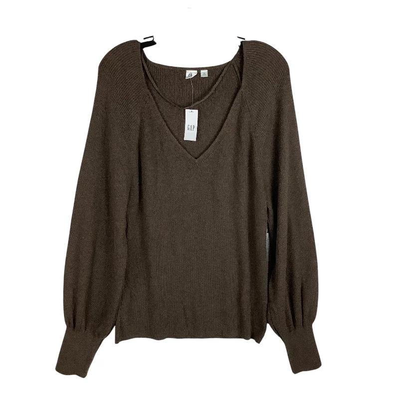 Sweater By Gap In Brown, Size: Xl