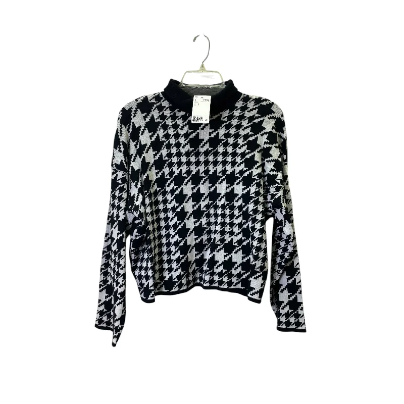 Sweater By H&M In Black & White, Size:S