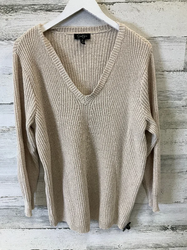 Sweater By Jessica Simpson In Cream, Size: 2x