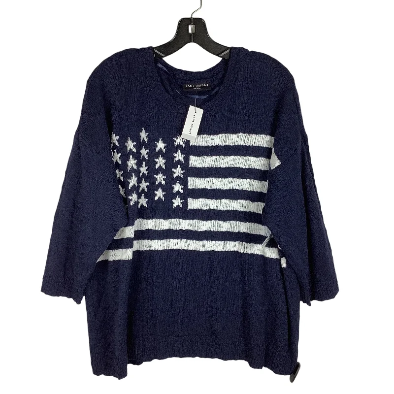 Sweater By Lane Bryant In Navy, Size: 1x (18/20)