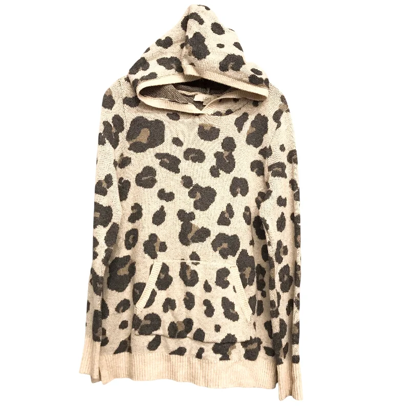 Sweater By Loft In Animal Print, Size:M