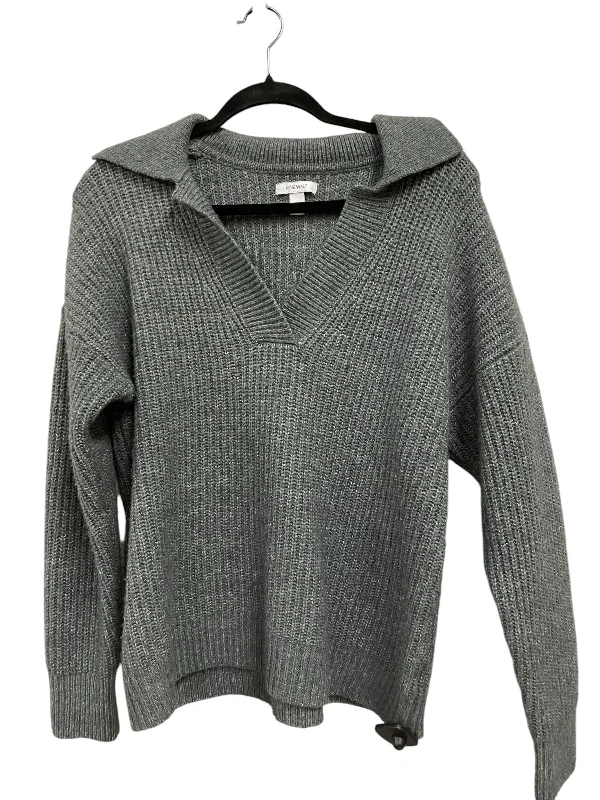 Sweater By Nine West Apparel In Grey, Size: L