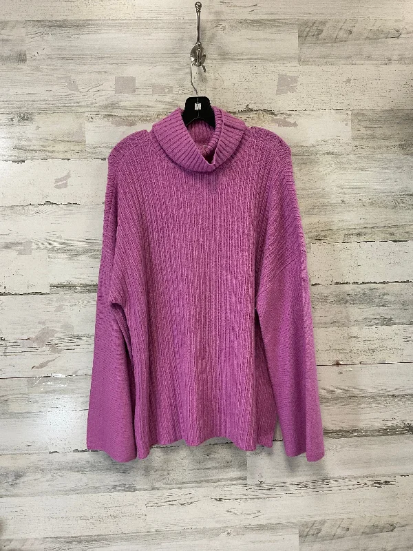 Sweater By Peace Love World In Purple, Size: S