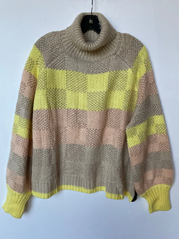 Sweater By Pink Lily In Striped Pattern, Size: L