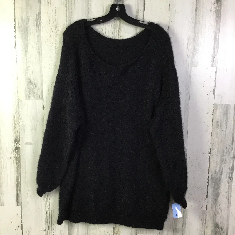 Sweater By Shein In Black, Size: 3x