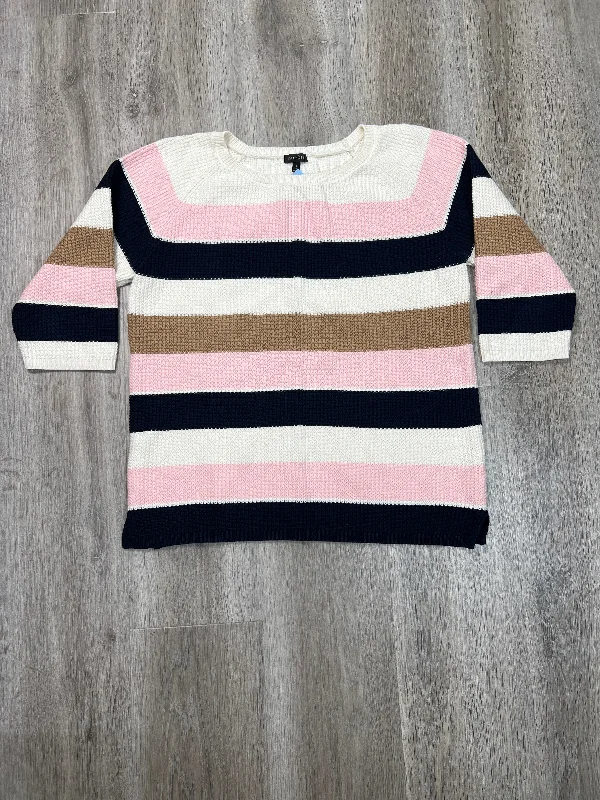 Sweater By Talbots In Striped Pattern, Size: S