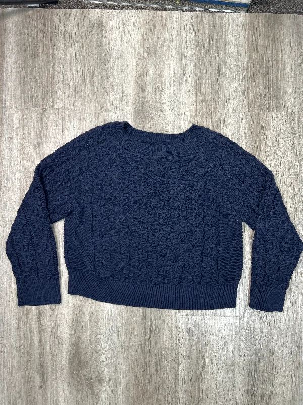 Sweater By Velvet By Graham & Spencer In Navy, Size: Xl