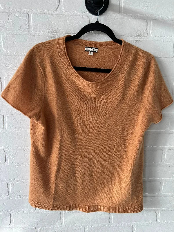 Sweater Cashmere By J. Crew In Orange, Size: L