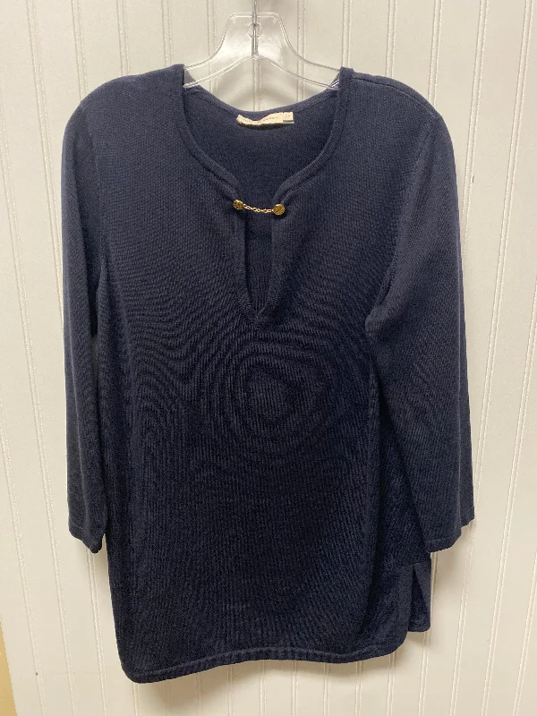 Sweater Designer By Tory Burch In Navy, Size: L