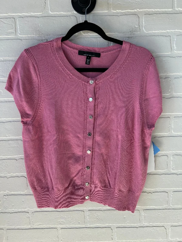 Sweater Short Sleeve By White House Black Market In Pink, Size: L