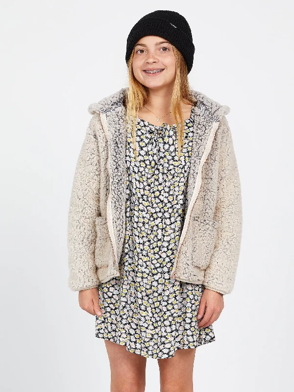 Girls Lived In Lounge Phuz Zip Up Jacket - Sand