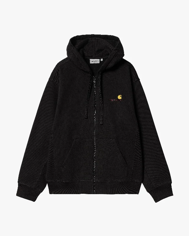 Carhartt WIP Hooded American Script Jacket - Black