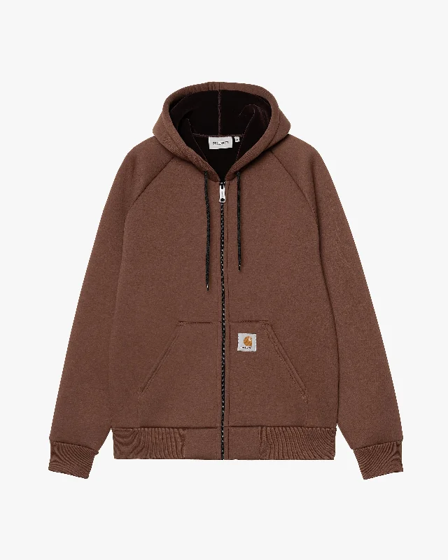 Carhartt WIP Car-Lux Hooded Jacket - Offroad / Black