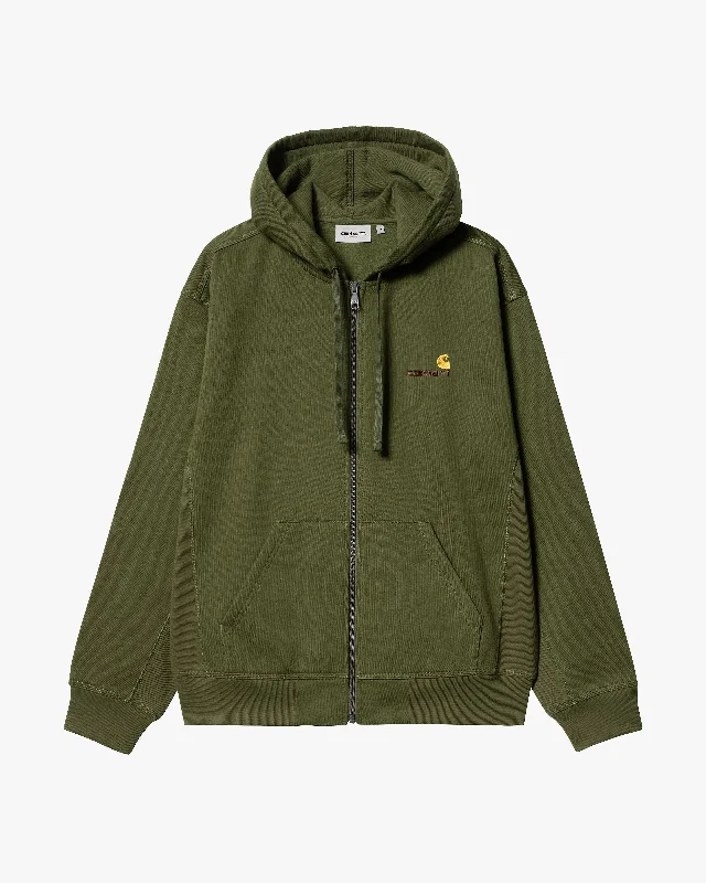 Carhartt WIP Hooded American Script Jacket - Tarragon