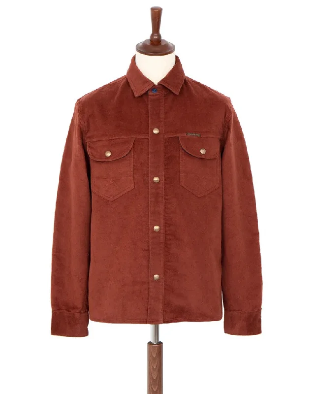 【Indigofera】 Copeland Jacket Moleskin Rust / 鼴鼠皮 中磅數 銹色 襯衫外套