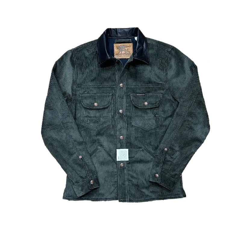 【Indigofera】Fargo Trucker 8W Corduroy Jacket Green 綠色粗針燈芯絨卡車夾克