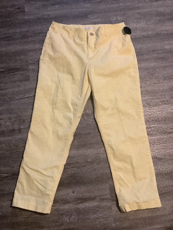 Pants Chinos & Khakis By Loft In Yellow, Size: 10