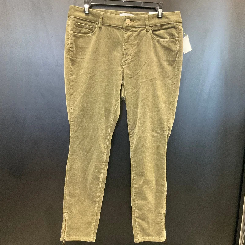 Pants Corduroy By Loft In Green, Size: 10