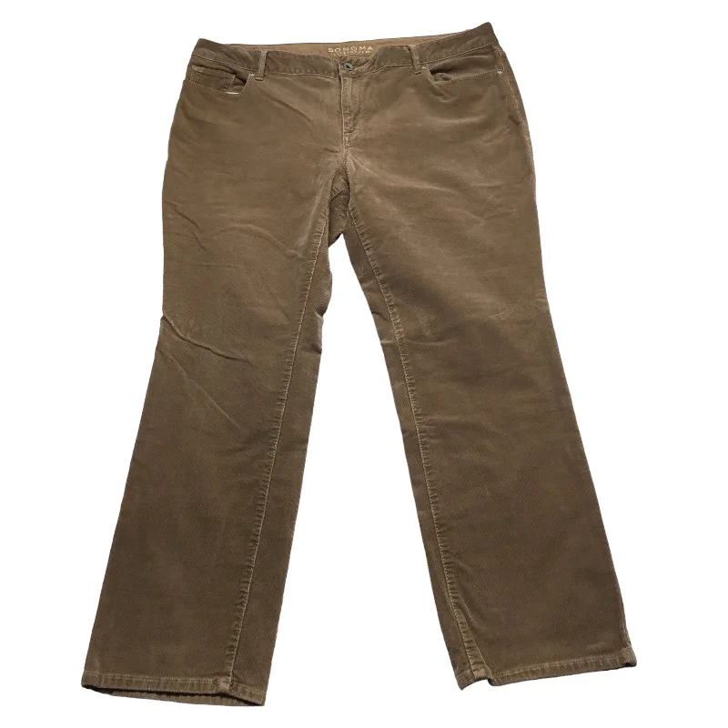 Pants Corduroy By Sonoma In Brown, Size: 16